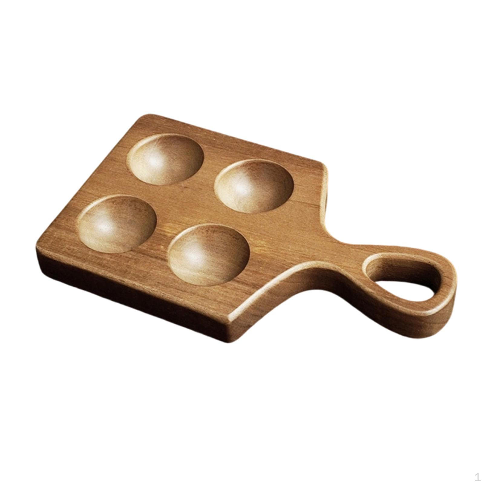 Deviled Egg Platter Wooden Tray Display or Storage Holder Charcuterie Board for Gatherings,