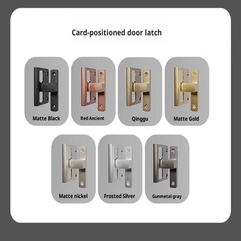Latch Deadbolt Indoor Non-Punch Door Lock Bathroom Sliding Door Buckle Sliding Door Snap Old-Fashioned Surface-Mounted Room Door