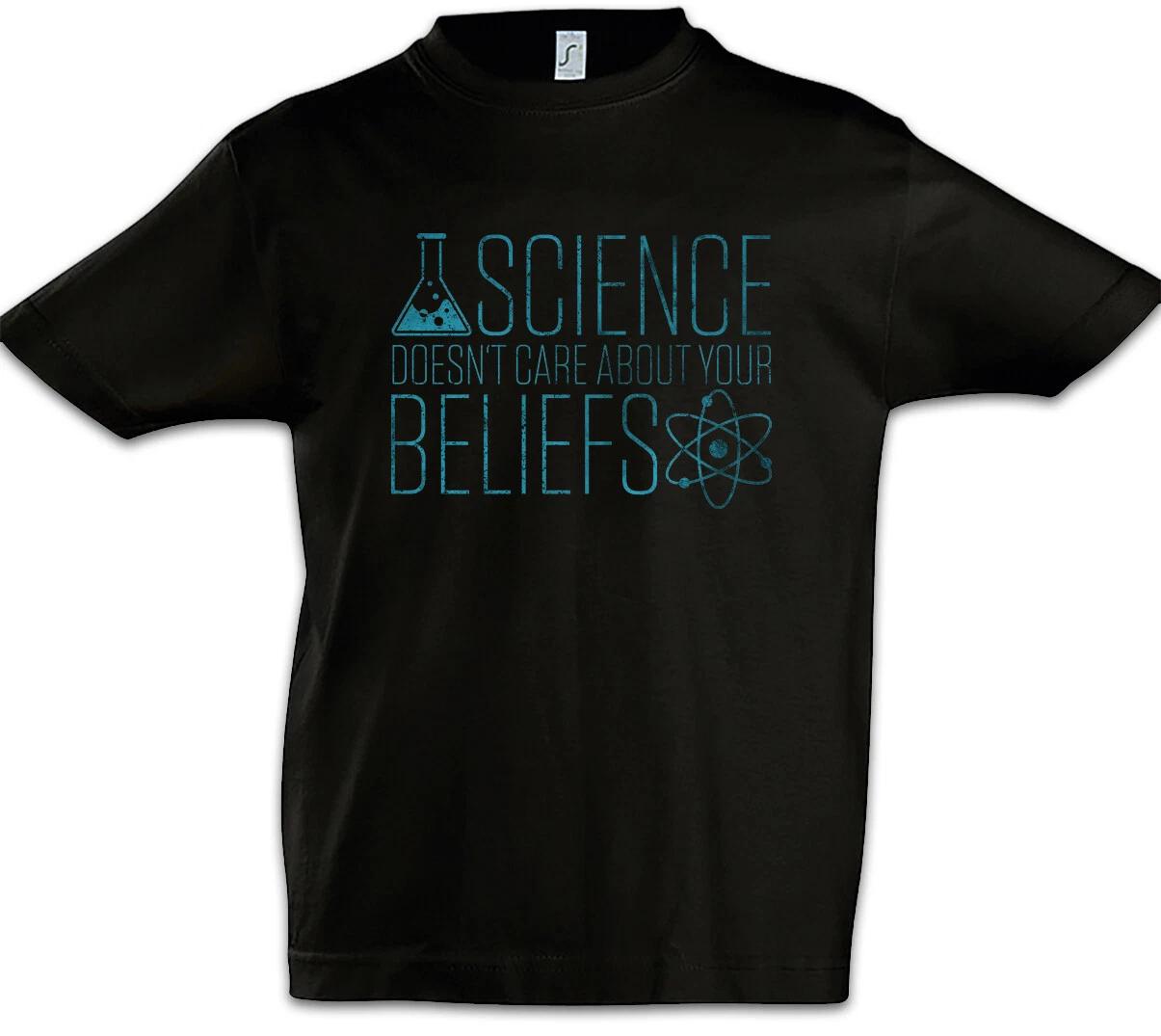 Science Doesn t Care Boys kids boys T-Shirt Science Chemist Atheist Physicist Fun 110