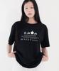 CHICKS Pompompurin Steady Oversized Short Sleeve T-Shirt Black