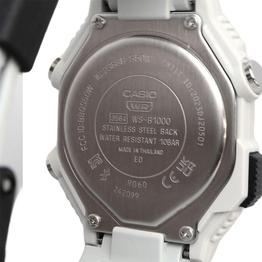 Casio Digital Wristwatch WS-B1000-8BV Mobile Link Bluetooth Step Tracker Men's Light Gray