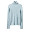 Women's Cashmere Ribbed High Neck Sweater - Seamless, Slimming, Versatile Knitwear for Autumn/Winter