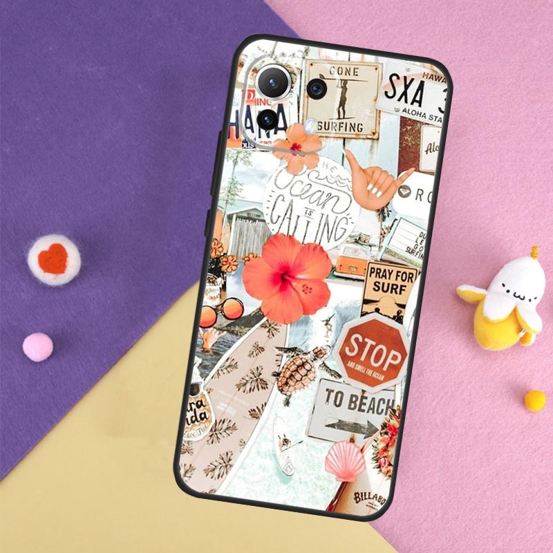 Summer Beach Collage Case For Xiaomi 14T 11T 12T 13T Pro 13 14 15 Ultra POCO X7 Pro X3 X5 X6 F5 F6 M6 Pro Cover