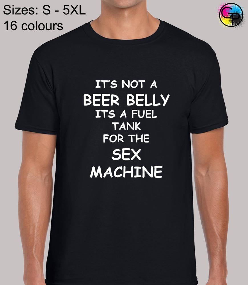 

Its Not A Beer Belly Joke Funny Regular Fit T-Shirt Top TShirt Tee for Men 2XL
