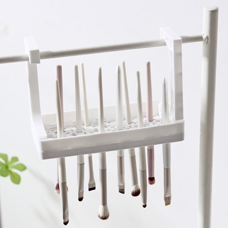 Support de séchage pour pinceaux de maquillage en silicone, étui de rangement pour set de maquillage, organisateur pour stylos à ongles et pinceaux de peinture, convient pour tous les diamètres de manche