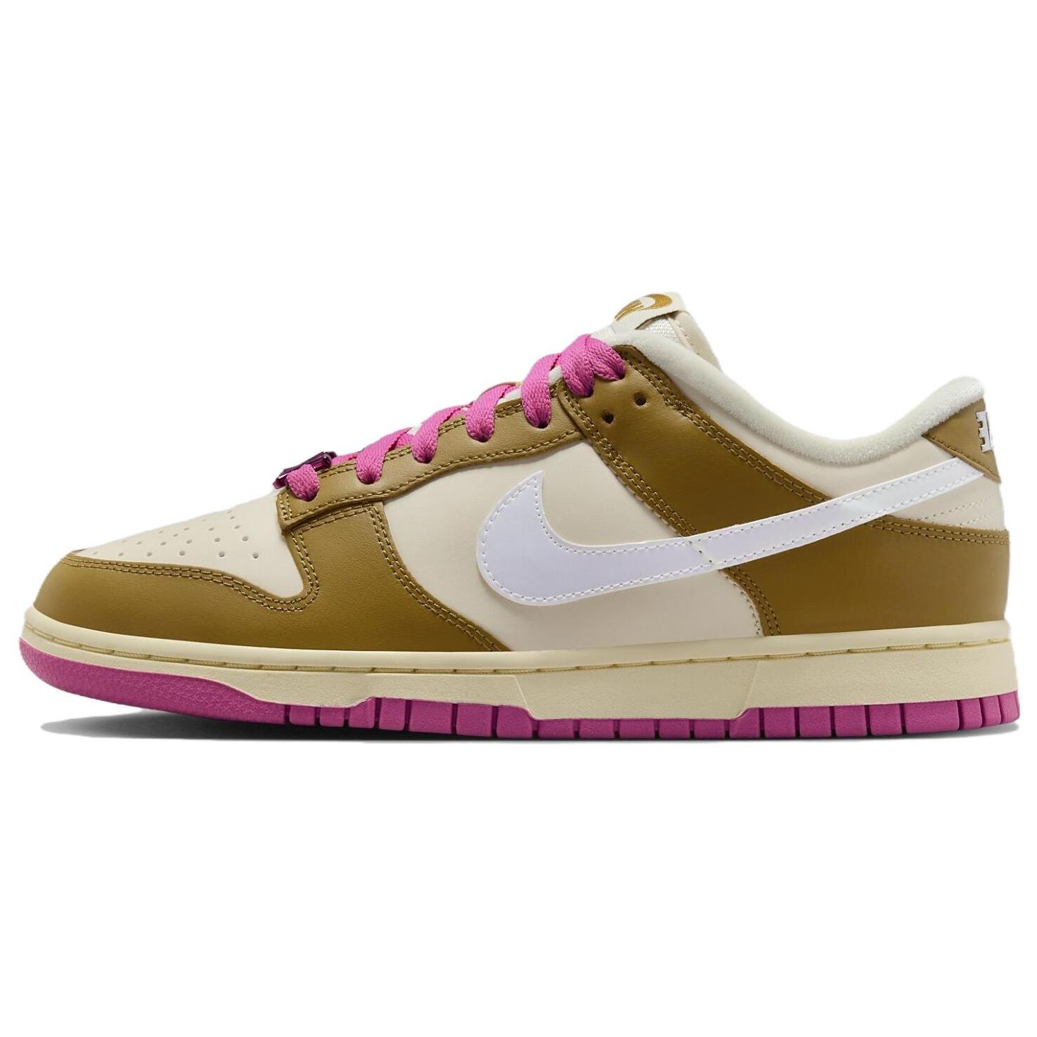 

Новые женские кроссовки Nike Dunk Low Se Just Do It Бронзово-розовые FD8683-700 38