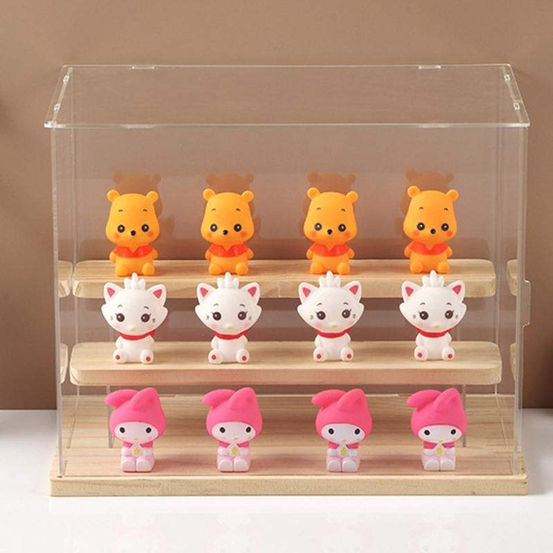 Acrylic Display Case for Miniature Collectibles and Toy Models Clear Dustproof Showcase Stand Perfume Storage Box