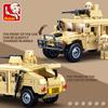 Ungiftig 265 Teile Zweiter Weltkrieg Militär Swat H2 Sturmfahrzeug Auto Bausteine Armee Soldat Rüstung Auto Modell Bausteine DIY Spielzeug Geschenke Für Kinder Kinder