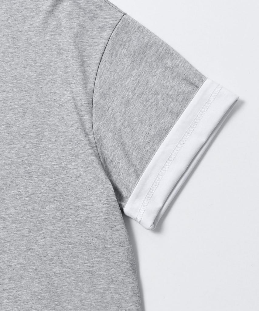 UCLA Unisex Roll-Up Bi-Color Crop T-Shirt [M-Grey](Ucrsta1)