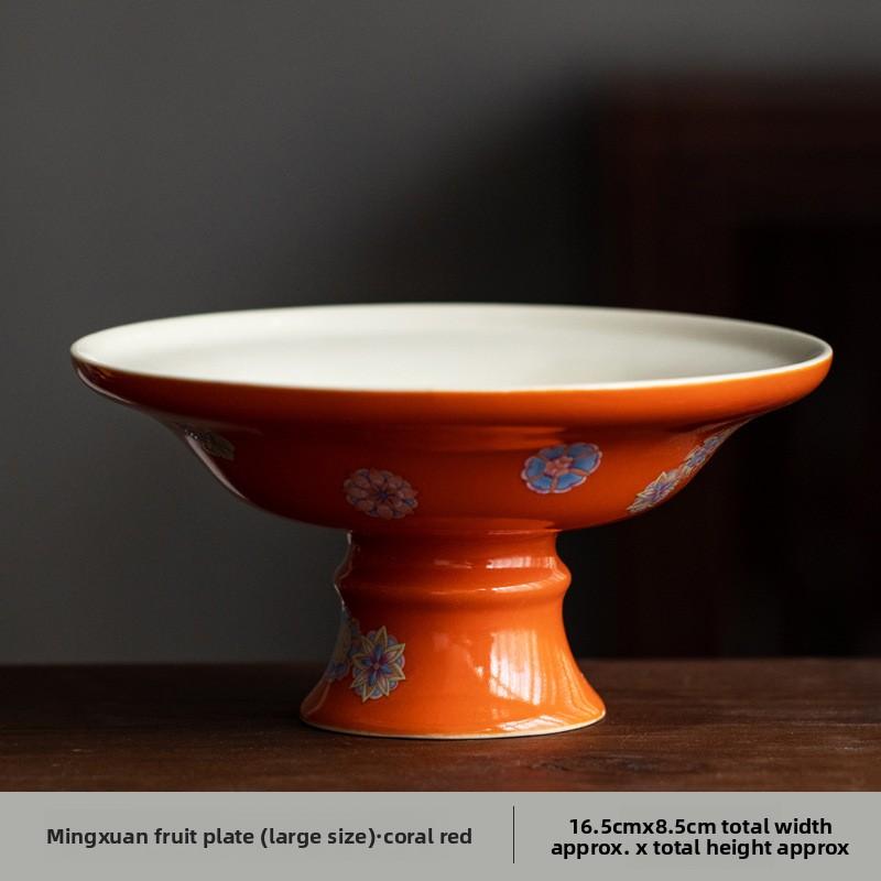 Japanisches Türkisgrün Hoher Fuß Obstschalen Zen Gebäckteller Dessert Süßigkeitenschale Süßigkeitenbar Haushalt Gastfreundschaftsgeschirr Geschenk