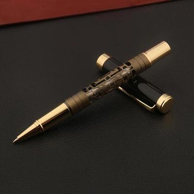 Metall Hohlkörper Design 0,5mm Business Kugelschreiber, täglicher Schreib Signaturstift (schwarze Tinte)