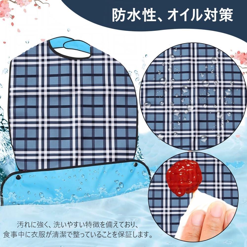 Hiliboo Care Apron Waterproof Stain Resistant Durable 3d Pocket Adult Dark Blue