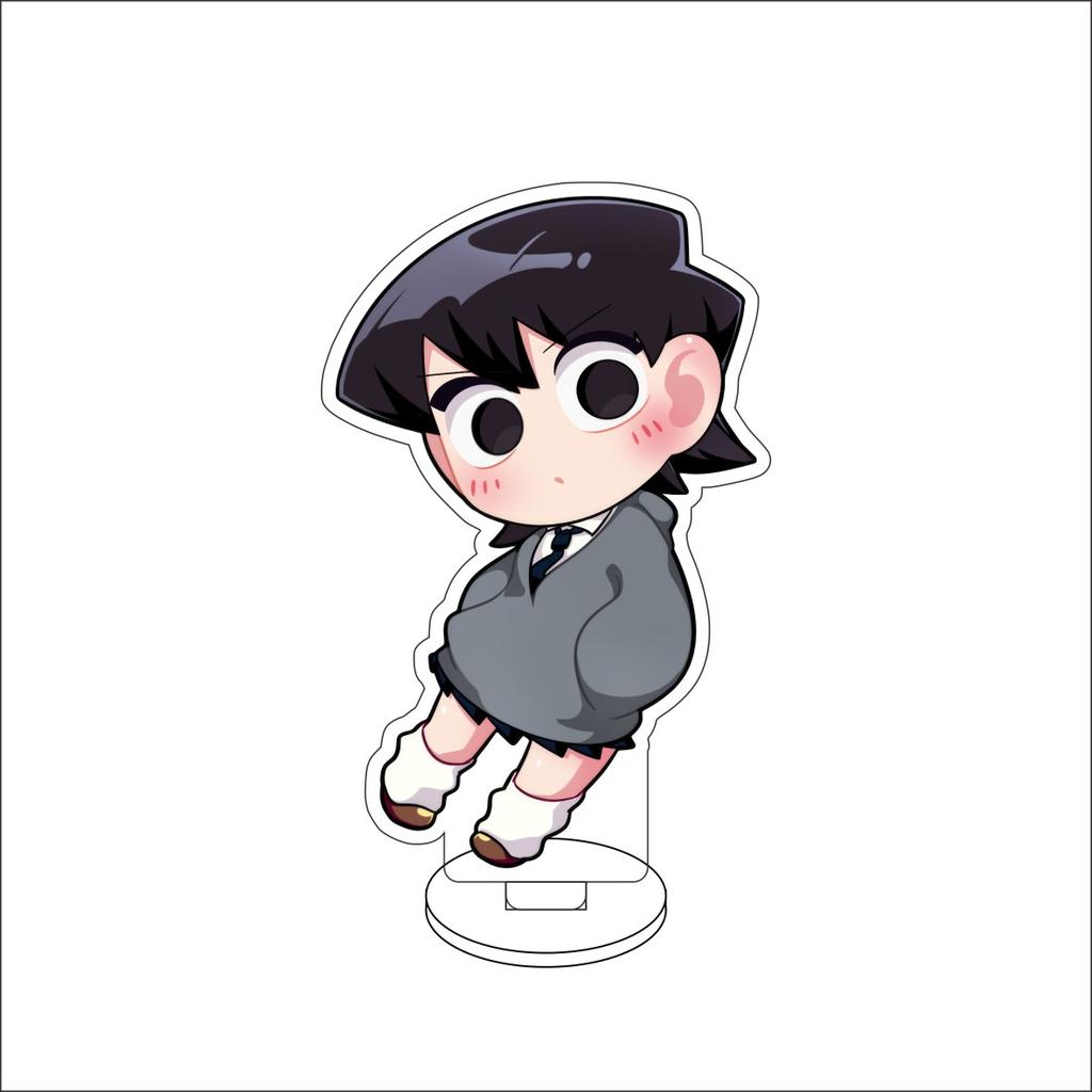 10CM Anime Komi Can't Communicate Figure Stand Model Komi Shōko/Tadano Hitohito/OsanaNajimi Cute Desk Decor Standing Sign Gifts