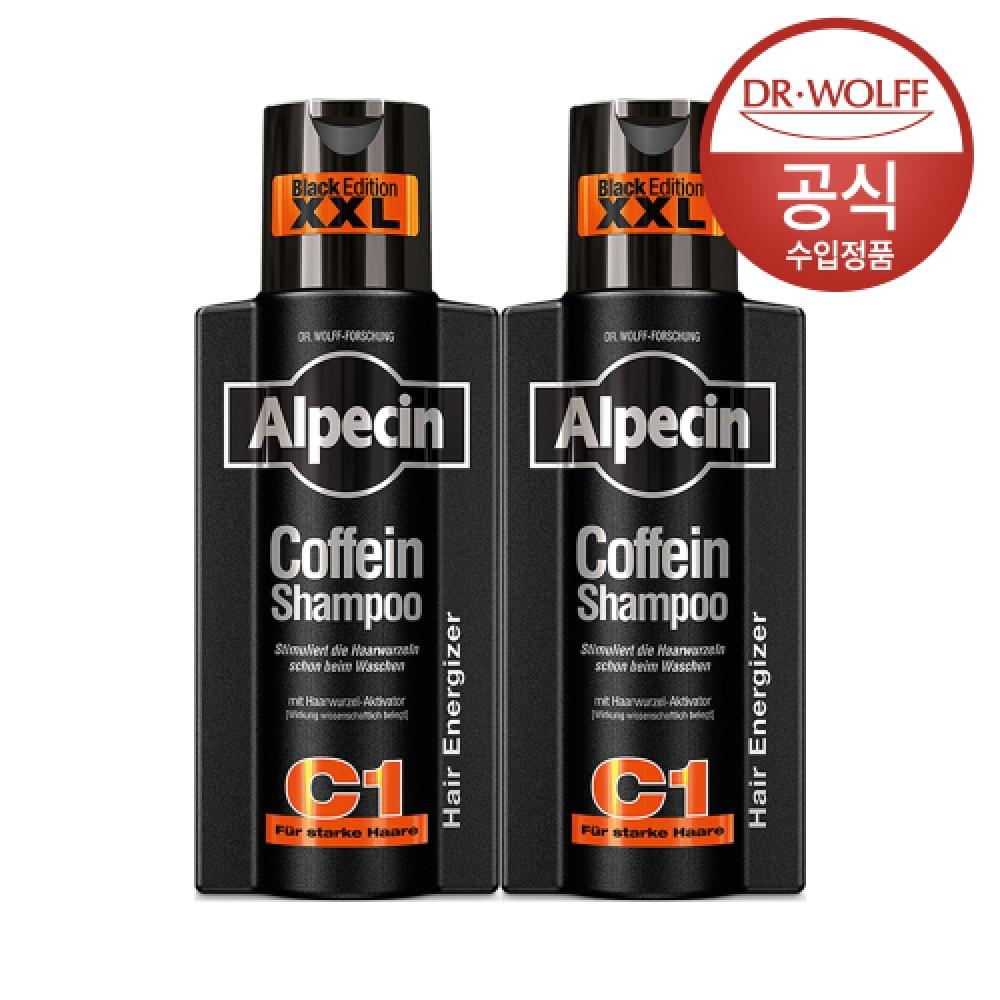 Alpecin Alpecin Caffeine Shampoo C1 Black Edition  Strengthens Hair And Scalp  375ml X 2 NONE