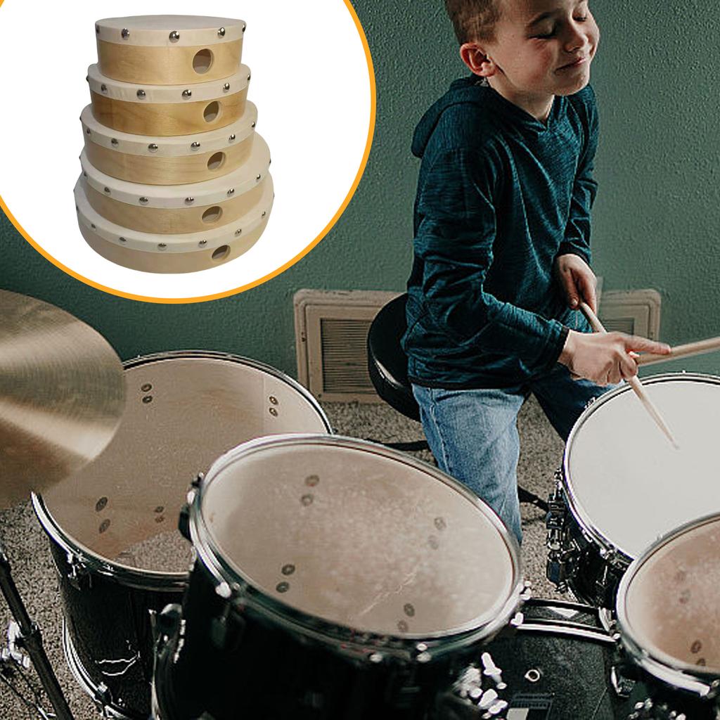 4/6/7/8/9/10Inch Hand Drum Musical Hand Percussion Wood Frame Drum Adults Kids Musical Instrument for Party Class Home