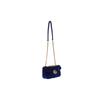 Gucci GG Marmont Marmont Gold Label Logo Quilted Velvet Chain Shoulder Crossbody Bag Small Women's Dark Blue Classic Recommendation