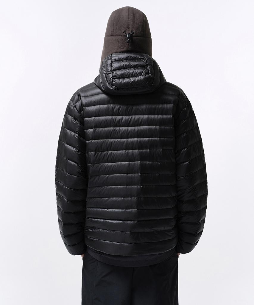 Musinsa Standard [City Leisure] Sheer Ripstop Hooded Light Down Jacket [Black]