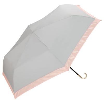 Folding Blackout Organdy Bicolor Gray UV For Sunny and Rainy Wpc. Parasol, Umbrella, Mini, {100% Blackout, 100% Protection, UPF50+, Days} 55cm,