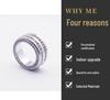 Baoma 5, 6, 7 Series Center Console Audio Knob Diamond Ring Decoration in Gold