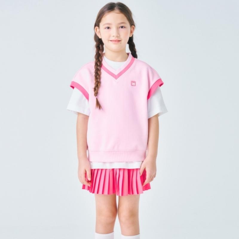 [fila Kids] Waffen Pleated Skirt  Fk2skf1201f Hpk  q0zFk2skf1201fHpk