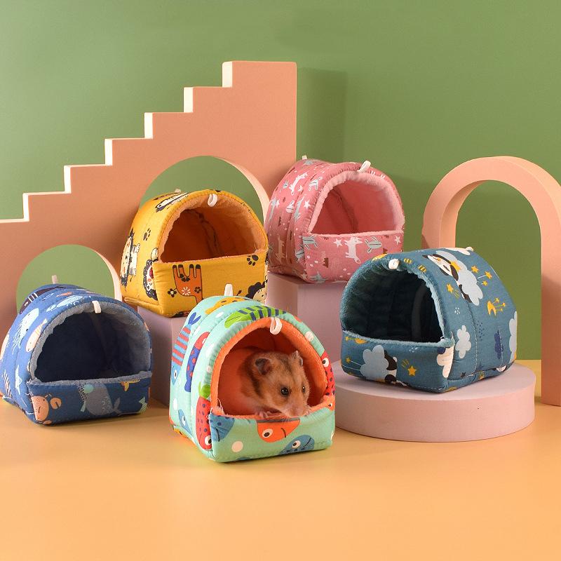 Guinea Pig Nest Mini Cage Small Animal Sleeping Bed Hamster House Rabbit Sleep Nests Mice And Chinchilla Cute Hamster Cages
