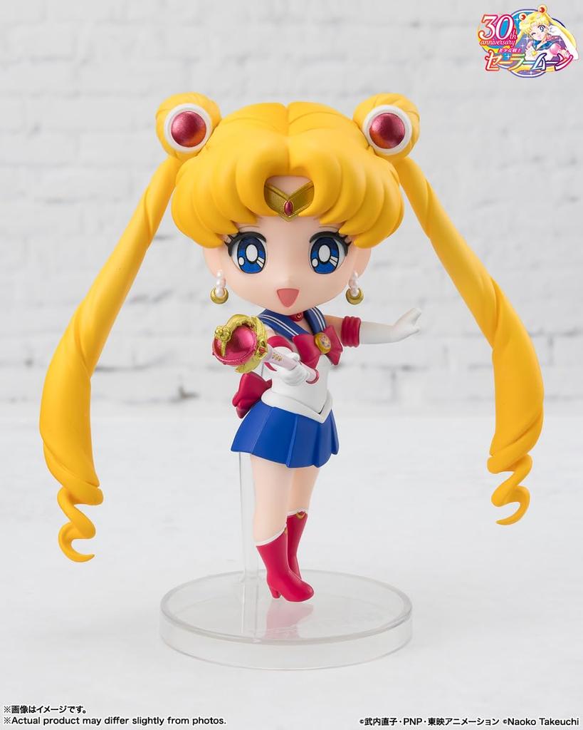 TAMASHII NATIONS Figuarts mini Pretty Guardian Sailor Moon R Sailor Moon Star Compact 90mm PVC ABS Painted Movable Figure -Crystal Edition- Approx. &