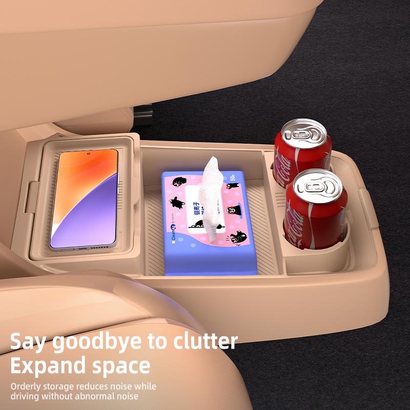 For EXEED Exlantix ET 2025 2026 Storage Box Center Armrest Hidden Box Cup Holder Organizer Interior Accessories
