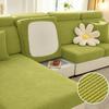Jacquard Sofa Seat Cover Plain Stretch Couch Cushion Case Folar Fleece Solid Sofa Covers Living Room Sofa Furniture Protector