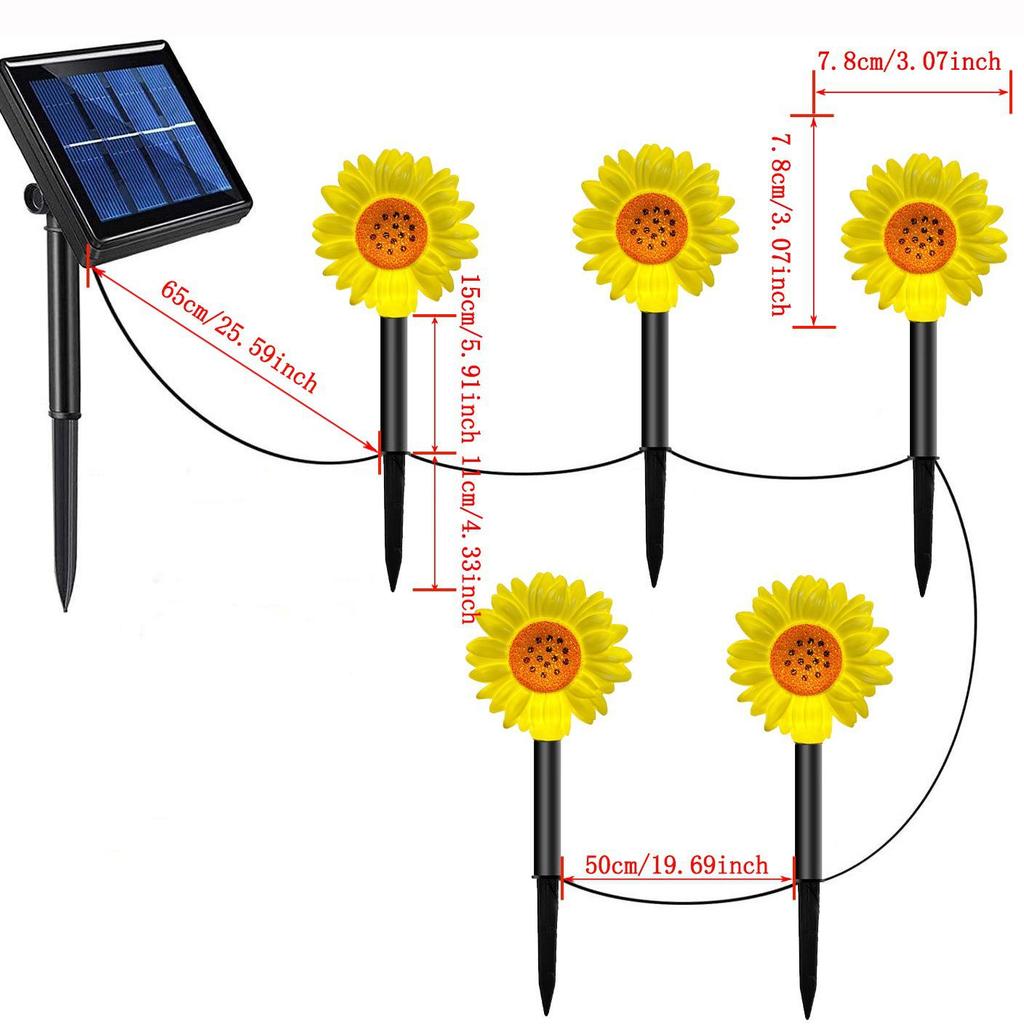 Solar Santa Claus LED Garden Stake Lights for Outdoor Lawn and Courtyard