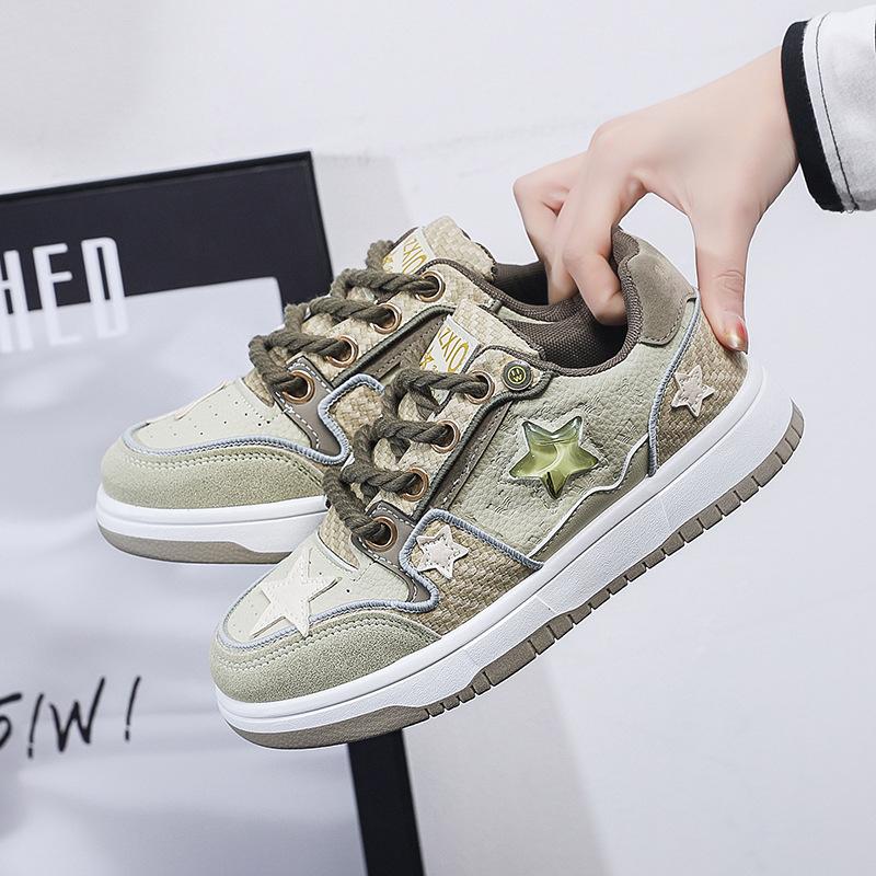 Spring and Summer New Retro Flat Bottom Versatile Distressed Sneakers Special-Interest Design Sports Leisure Shoes