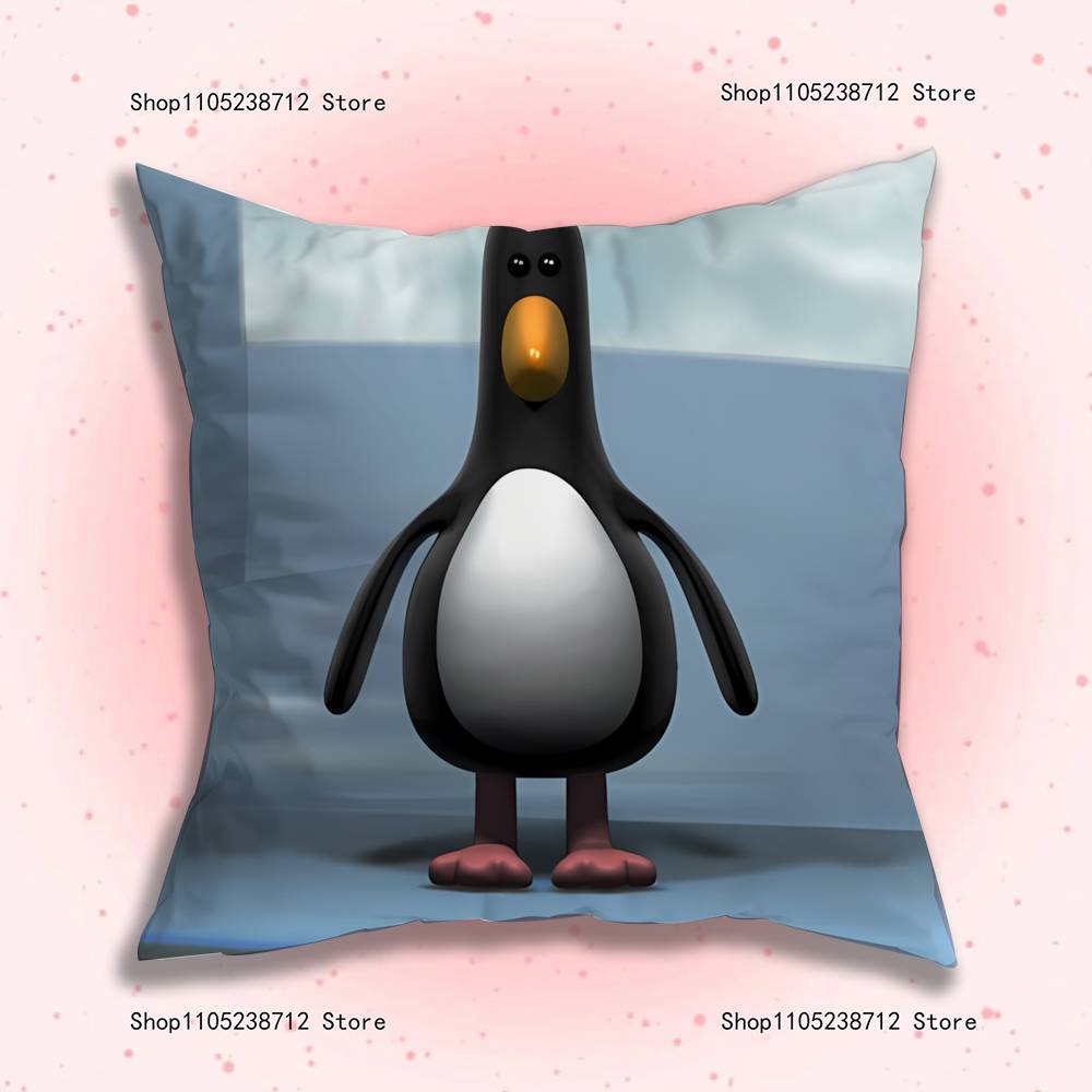 ANIME W-WallaceS G-Gromit Pillow Case Plush Fabric Soft Pillowcase Double Sided Print Sofa Cushion Cover Throw