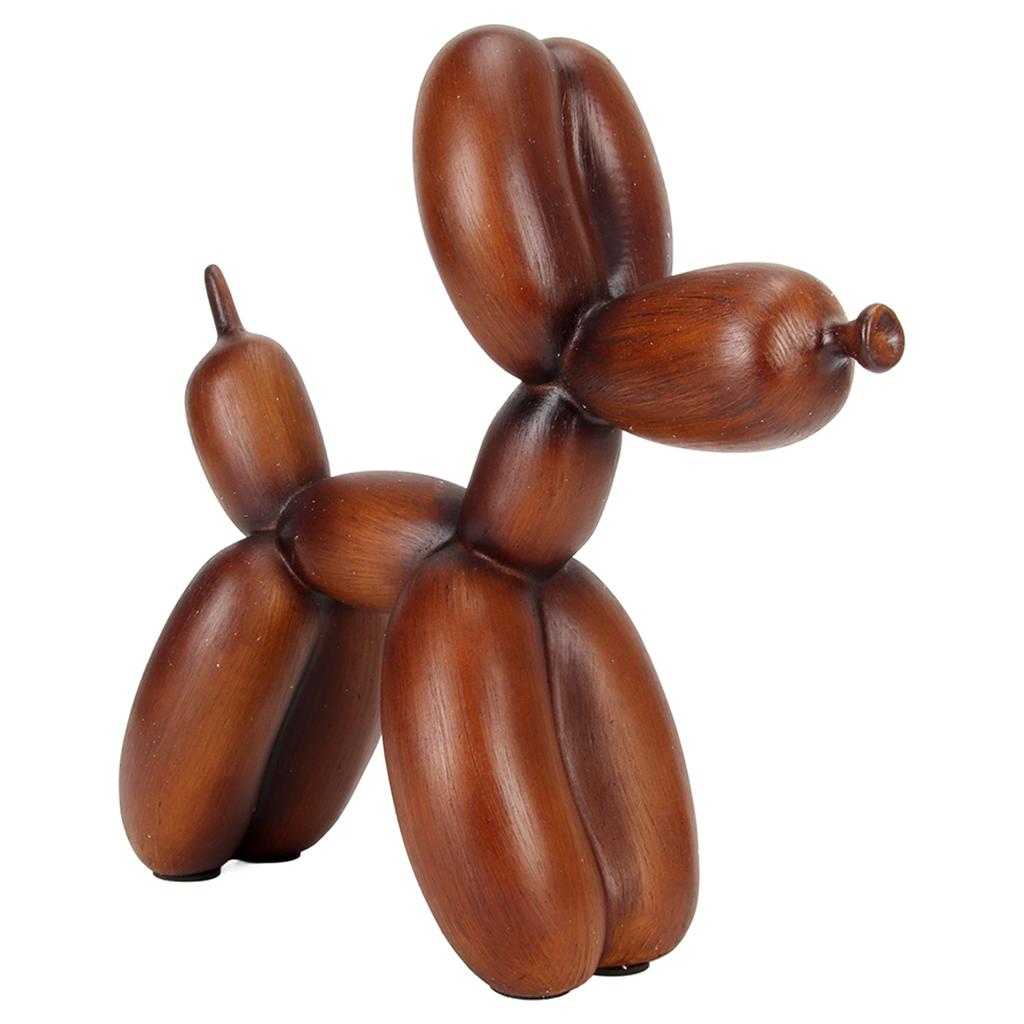 Balloon Dog Statue Colorfast Resin Smoothing Safe Durable Decorative Dog Figurine for Family Office