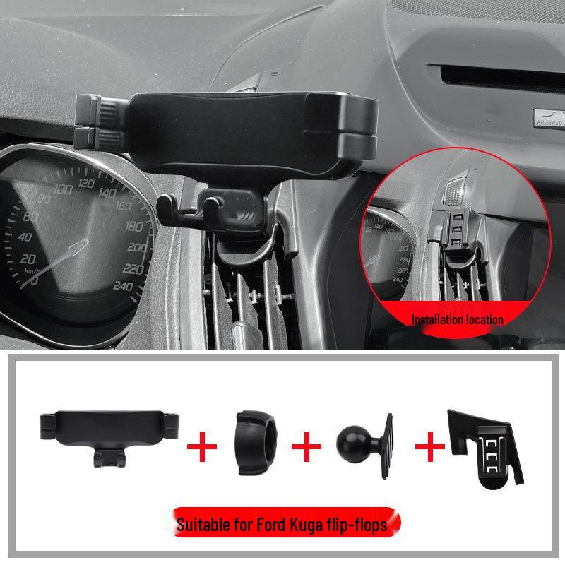 Wireless Charging Phone Mount for 13-21 Ford Kuga: Navigation Holder