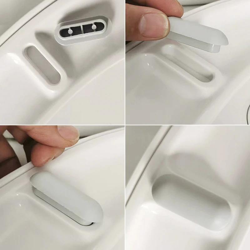 6/4/2pc Toilet Seat Bumper Toilet Noise Dampening Bumpers Toilet Seat Mute Replacement Cushioning Pad Gasket Bathroom Home Hotel