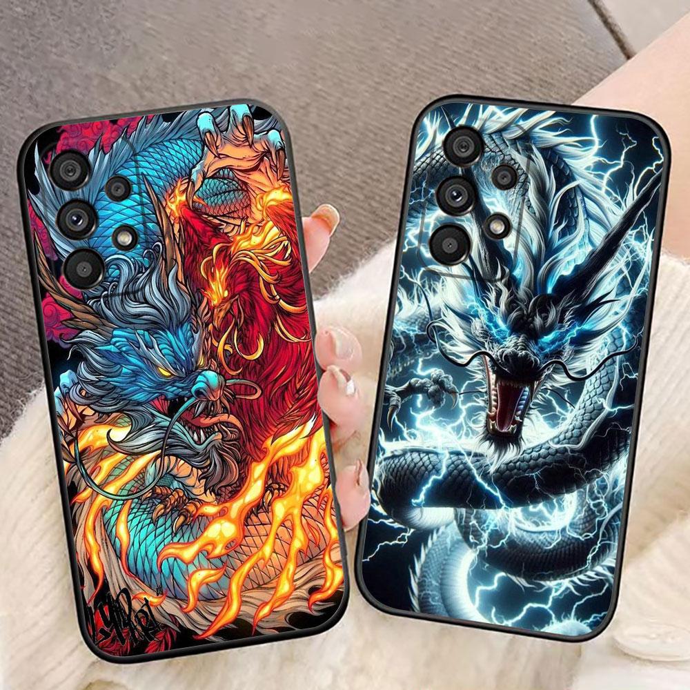 Dragon Tiger Wolf Phone Case For Samsung A73 A72 A71 A57 A56 A55 A54 A53 A52 A51 A37 A36 A33 A32 A35 A23 A22 A16 A15 A14 Case