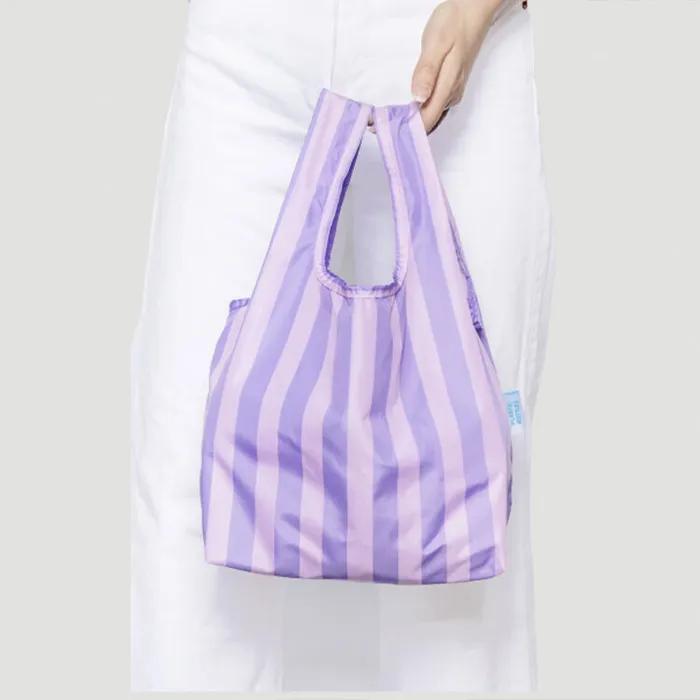 [KINDBAG] Purple Stripe Reusable Mini Kind Bag