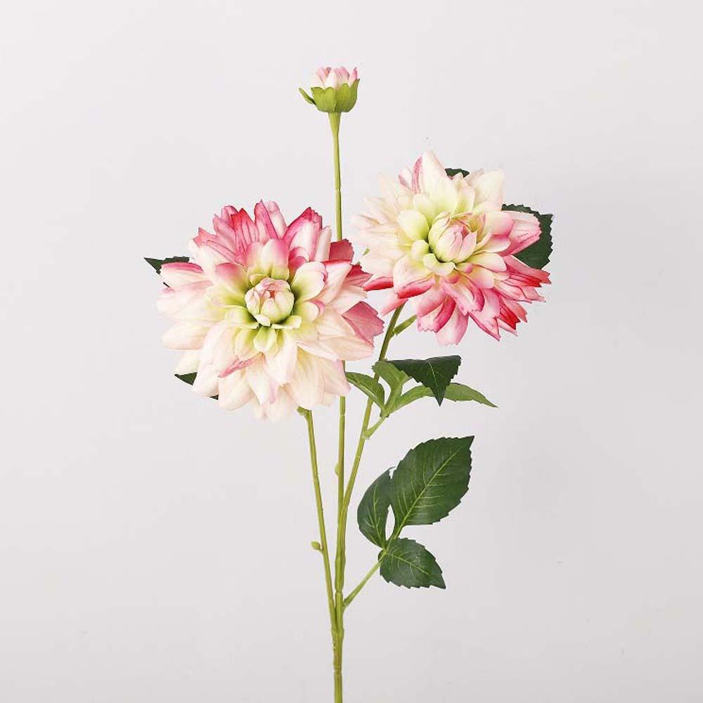 Handmade Artificial Dahlia Flower Real Touch Fake Flower Faux Dahlia Branch  Home Living Room Decor