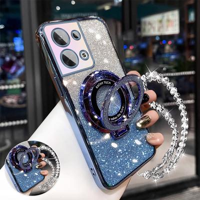 Brățară Cristal Sclipitoare Suport Telefon Husă Pentru Xiaomi Poco M6 C65 X6 X5 F6 F5 X3 F3 F4 M5S M3 Pro C61 C75 Husă cu Suport