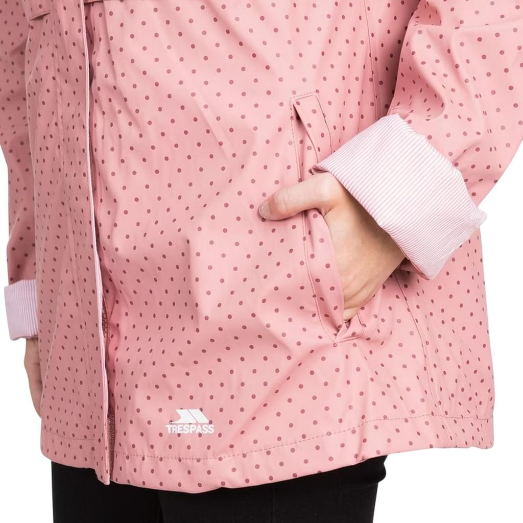 Trespass Womens/Ladies Splosh Hooded Ribbed Cuff Raincoat