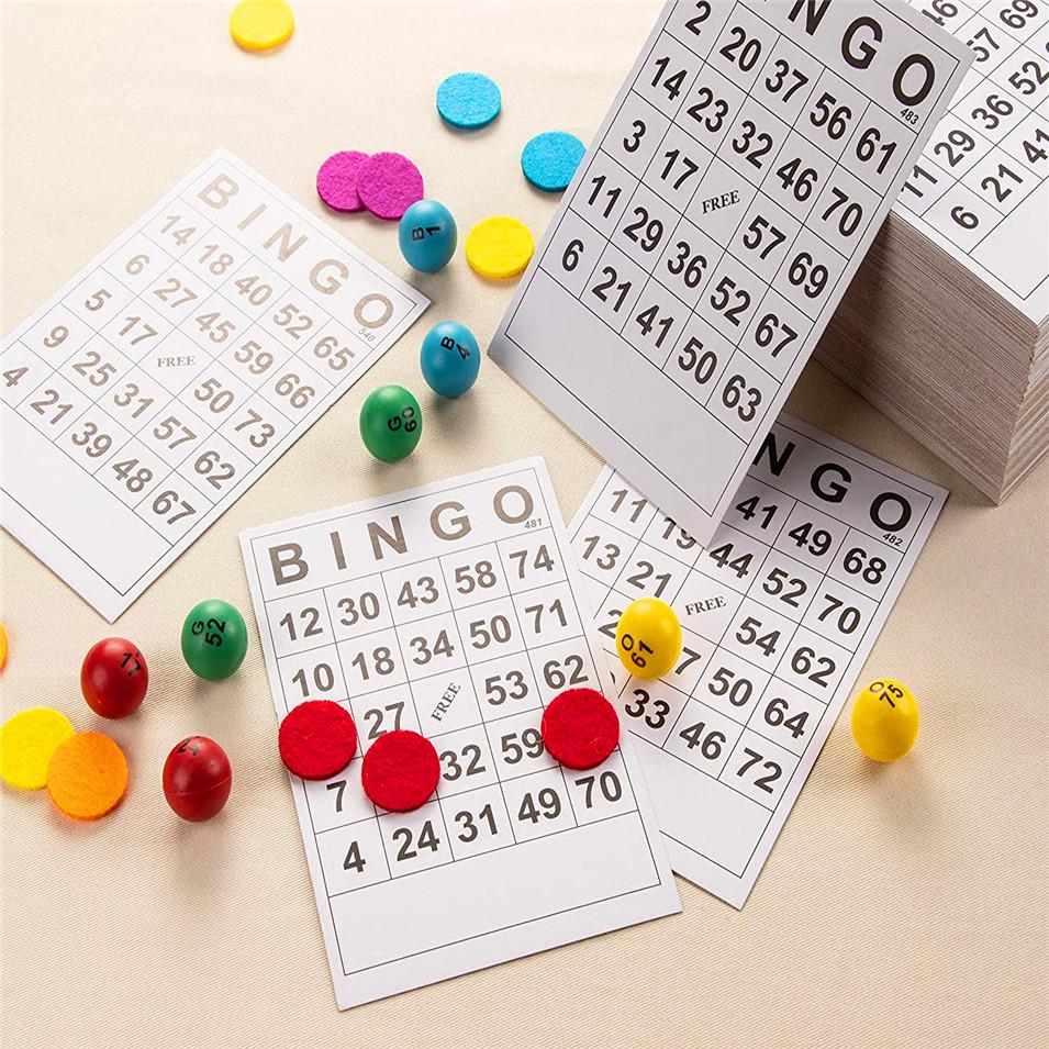60-Piece Bingo Cards Set: Fun Parent-Child Mini-Game for Kids (Numbers & Lottery Entertainment)