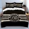 Blackhawks Chicago Logo Design Biancheria da letto Copripiumino Set Copripiumino Federe  (1*Copripiumino 2*Federe, senza piumino)