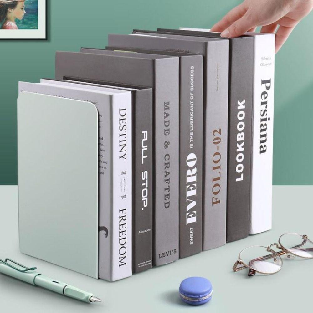 L-shaped Desk Bookends INS Book Support Rack Book Holder Book Stand  Bookshelf