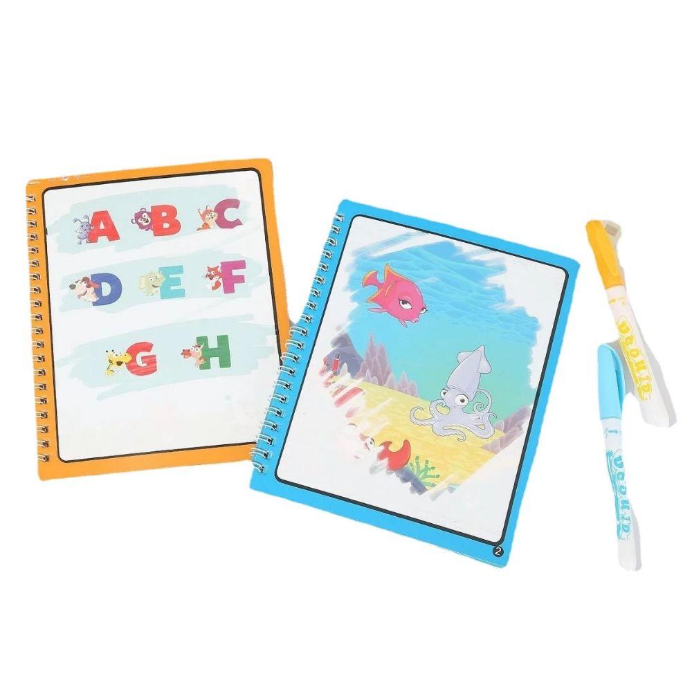 NEW 1pcs Magical Book Water Drawing Montessori Toys Reusable Coloring Book Magic Water Drawing Book Sensory Early Education Toys