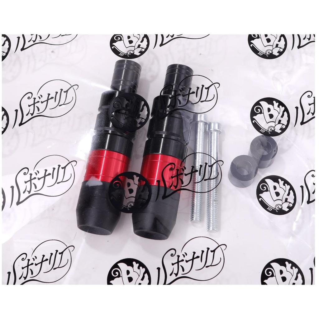 Rubonarie Muffler Guard Engine Guard Muffler Slider Protector M8 2pcs (Black)