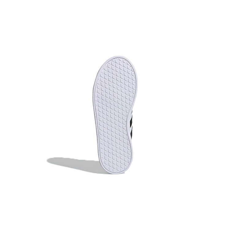 Adidas Vl Court 2.0 Comfortable Lightweight Low-Top Kids Skate Shoes Kids Sneakers White Black DB1837