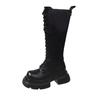 Fashion Platform Winter High Boots For Women Fashion Slip On Long Pipe Boots Female Elegant Thick Bottom Women's Knight Botties