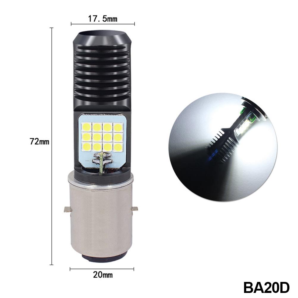 Motorcycle Headlight Motorcycle Scooter H4 BA20D PX15D 24 LED Light Super Bright Light Lamp Moto DRL Lights