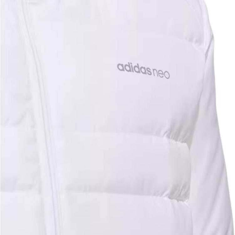 Adidas Neo Down 3-Stripes Puff Hooded Jacket Men Outerwear White H45269