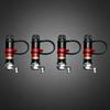 4 Pieces Rapid-Release Tire Deflation Pressure Control Device Tethered Cap