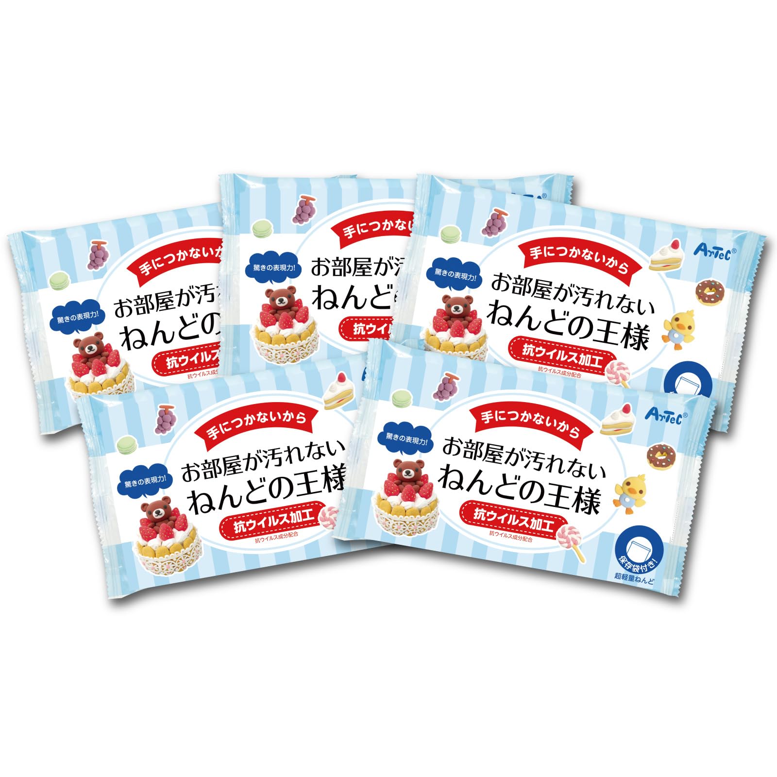 

Artec Clay King 23302 Polymer for Clay Art and Home Study Summer and White Clay, Stain-Free, Lightweight, Play, Crafts, Modeling, Sculpting, Figures, белый